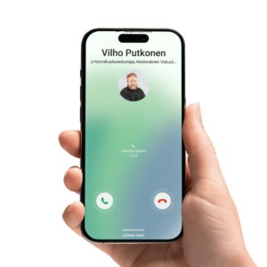 Näkyy nimi kuva ja mistä soittaa