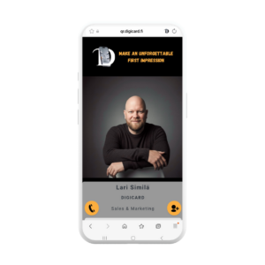 DIGICARD digital business card – get saved to your customer's phone instantly