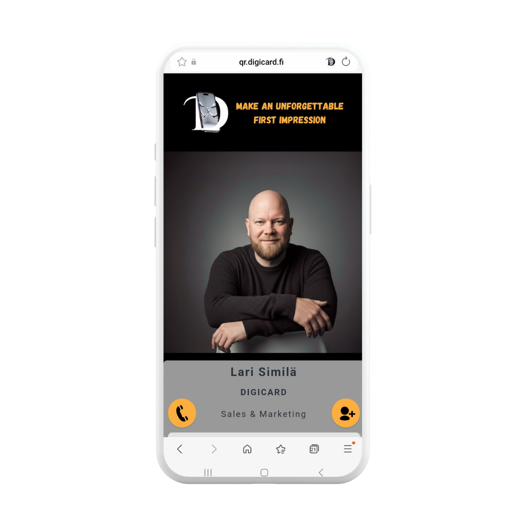DIGICARD digital business card – get saved to your customer's phone instantly