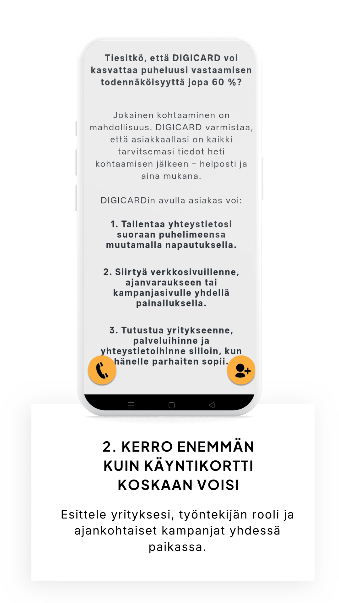 Kerro enemmän kuin käyntikortti koskaan voisi Esittele yrityksesi, työntekijän rooli ja ajankohtaiset kampanjat yhdessä paikass