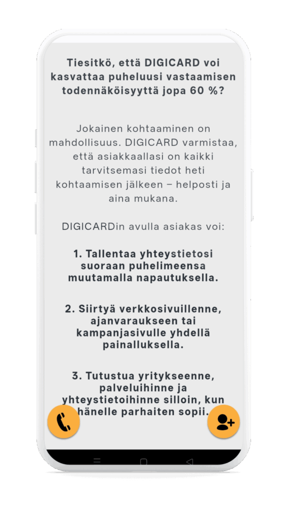 Esittele yrityksesi, työntekijän rooli ja ajankohtaiset kampanjat yhdessä paikassa.